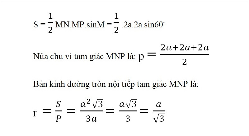 Bài giải bài tập 2 về tâm đường tròn nội tiếp tam giác